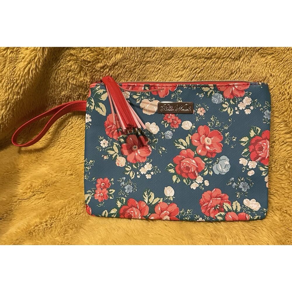 The Pioneer Woman NWOT Cosmetic Bag 8" x 6" Farm Floral Ranch Ree Drummond Chic